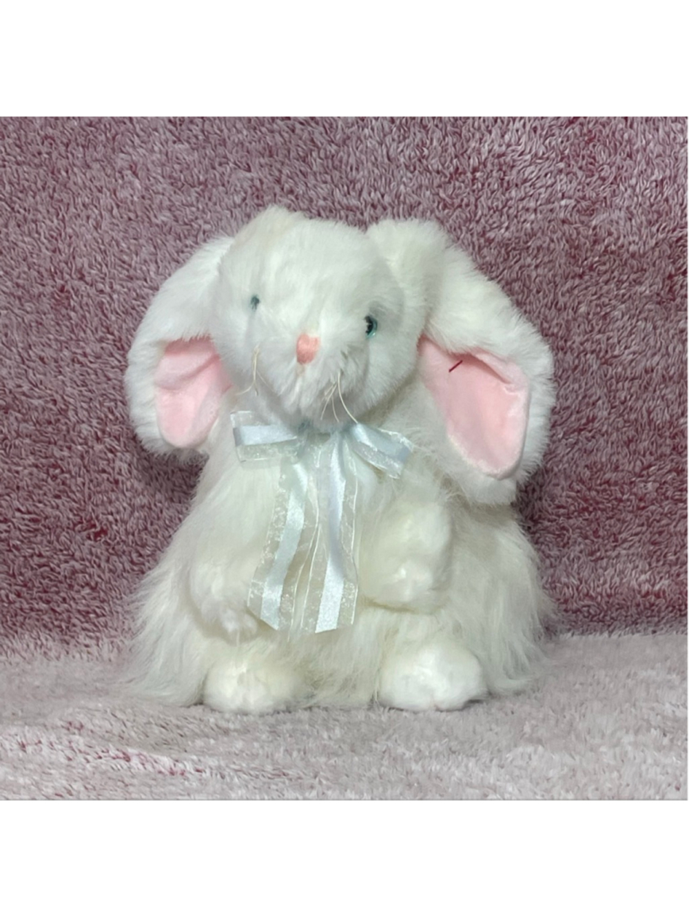 Ty cashmere the White Bunny Rabbit soft plush 10 inches